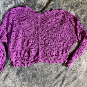 Purple knit sweater